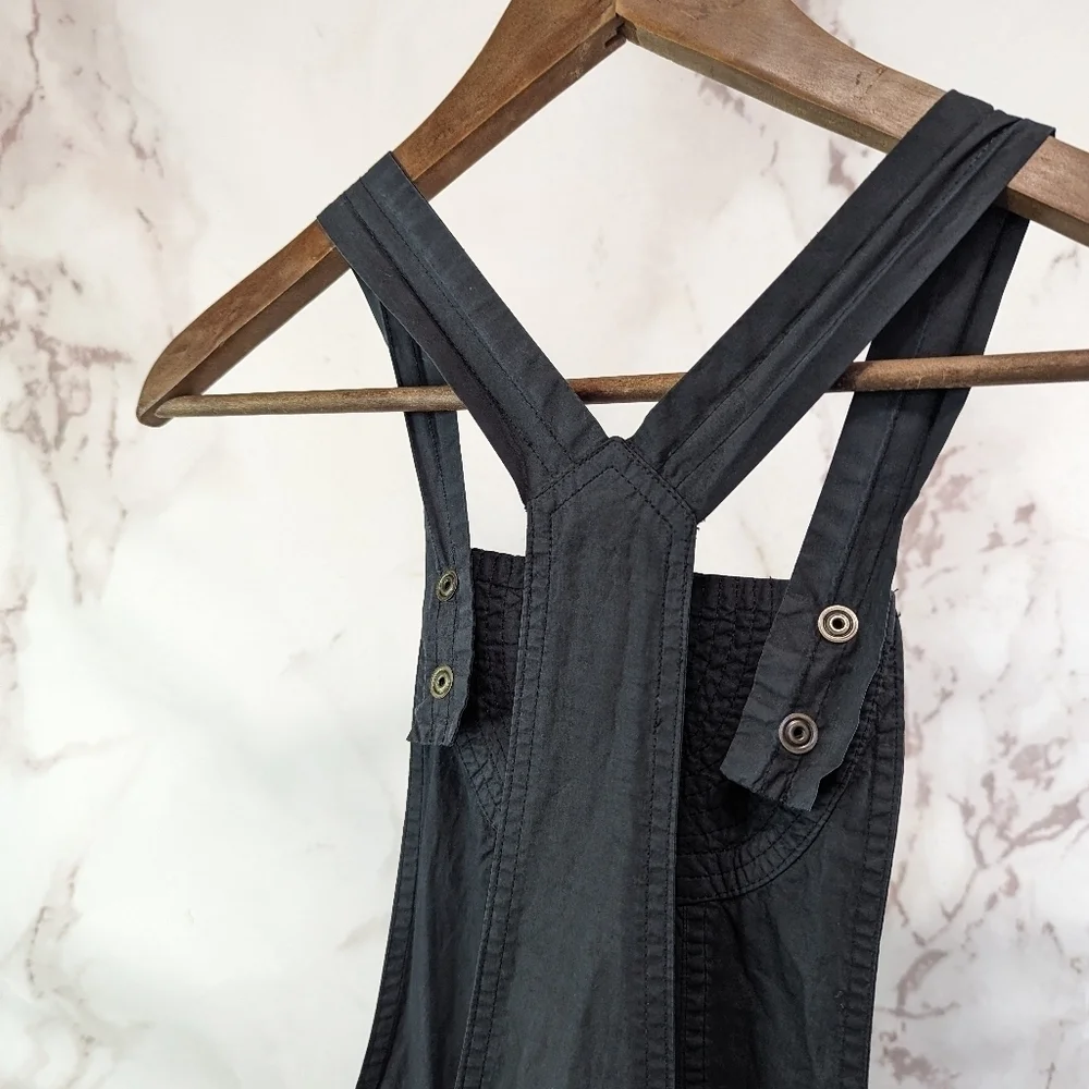 Isabel Marant Overalls Women 25 0 XS Black Skinny Bib Jumpsuit Zip Crop